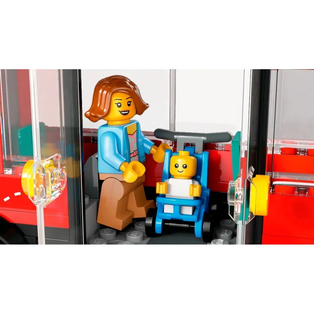LEGO® City 60407 Červený dvoupodlažní vyhlídkový autobus