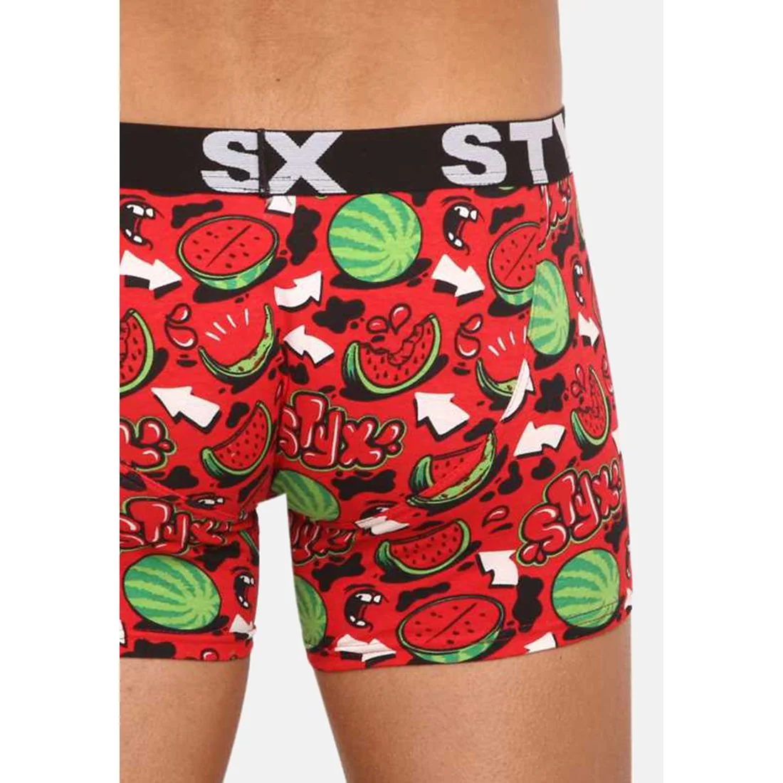 Styx Pánské boxerky long art sportovní guma melouny (U1459) M