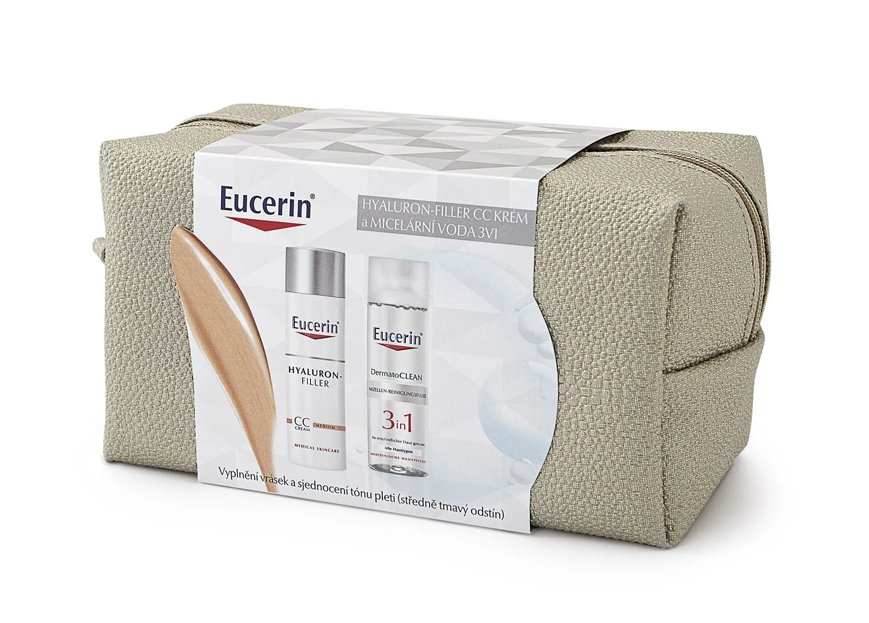 EUCERIN HYALURON FILLER CC tmavý, vánoční kazeta 2016