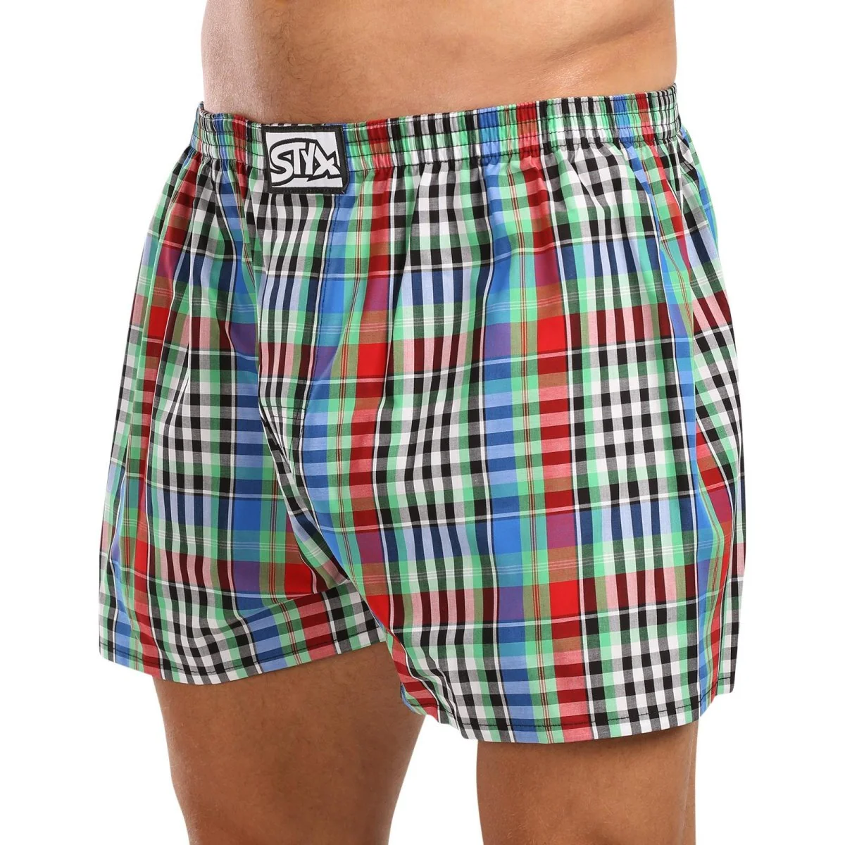 Styx Pánské trenky klasická guma nadrozměr vícebarevné (E1036) 5XL