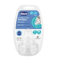 Chicco Perfect 5 Dudlík na láhev Perfect 5/Well-Being střední průtok 2m+