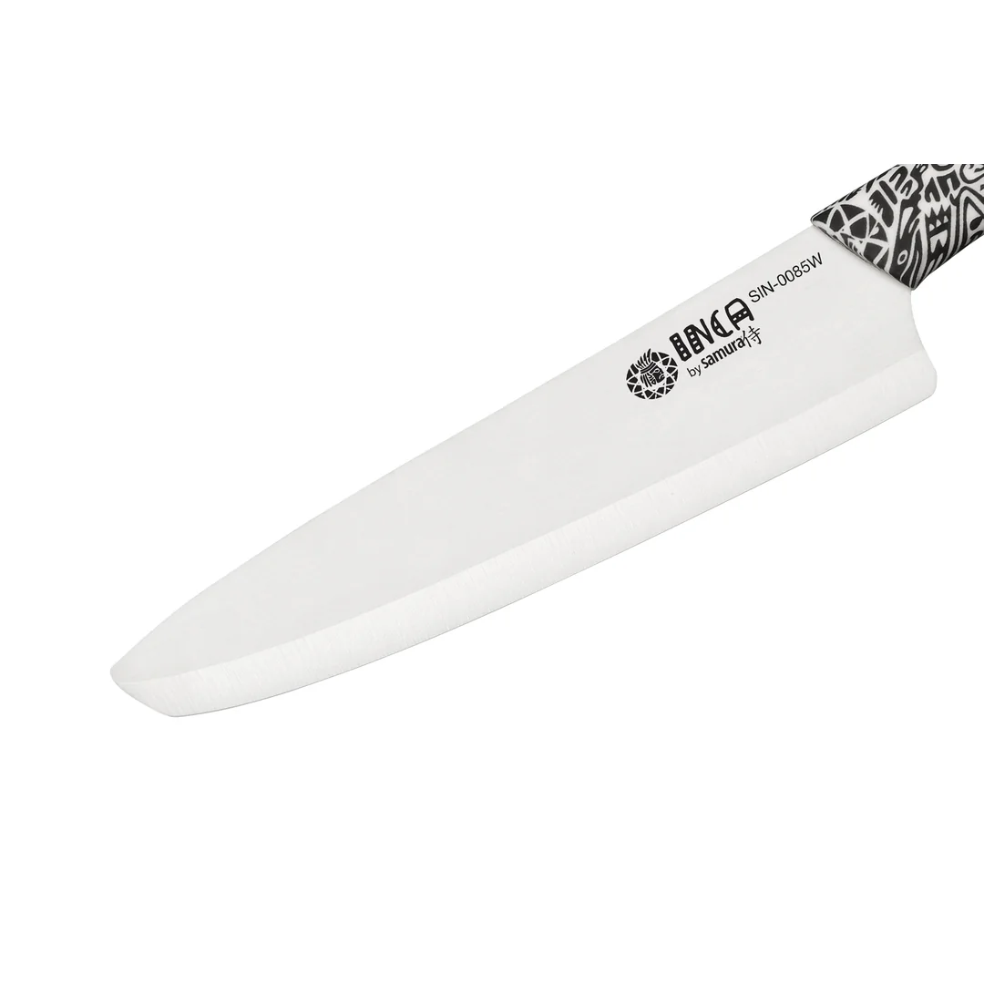 Samura INCA Šéfkuchařský keramický nůž 18,7 cm s čepelí z bílé zirkonie (SIN-0085W)