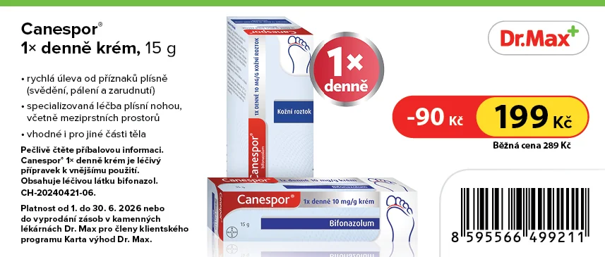 Canespor 1x denně krém 15 g Canespor 1x denně krém 15 g