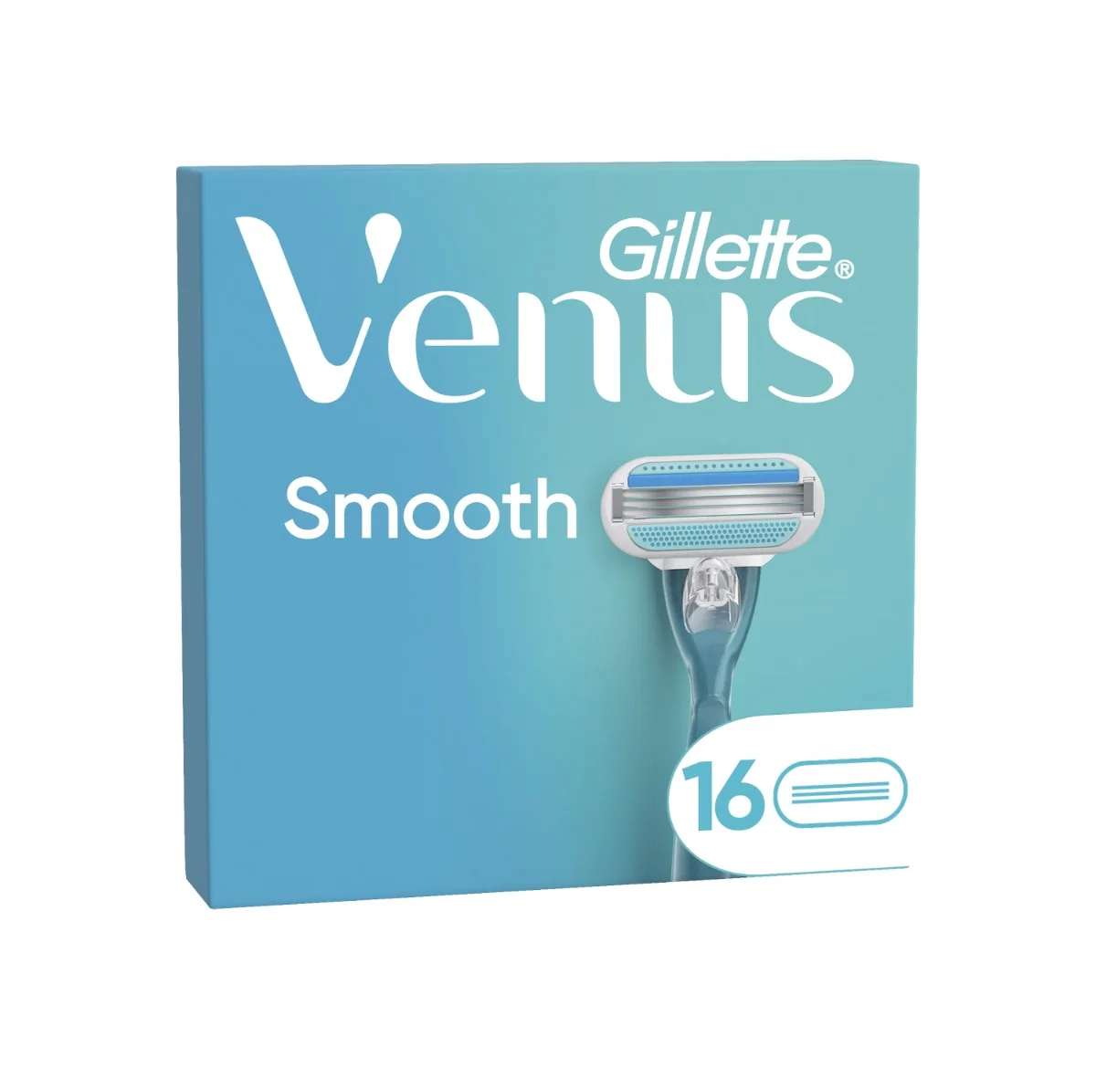 Gillette Venus Smooth náhradní holicí hlavice 16 ks