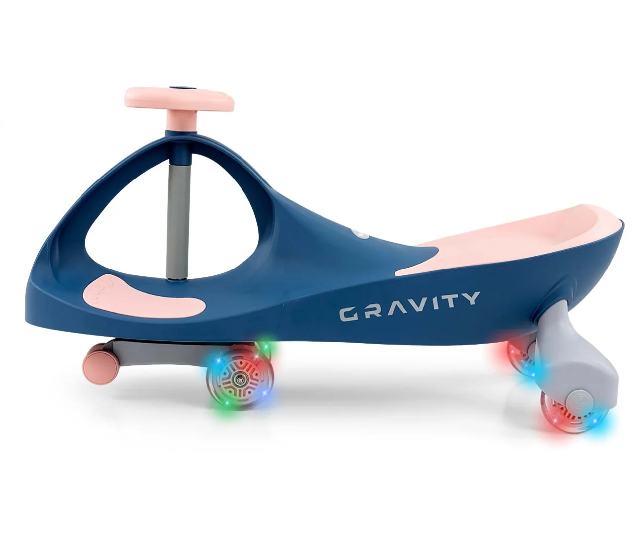 Milly Mally Gravitační vozítko GRAVITY se svítícími LED koly – modrá, růžová