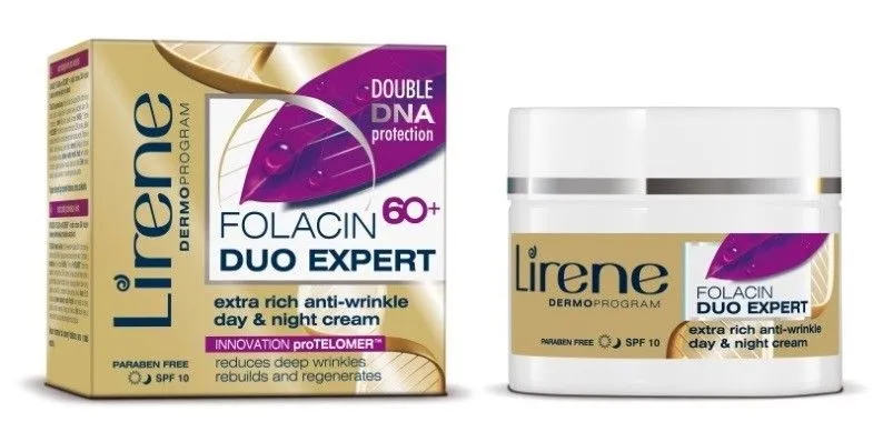 Lirene Folacin Duo Expert 60+ denní/noční krém 50 ml