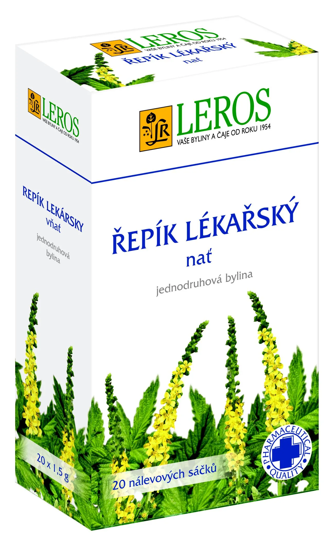 Leros Řepík lékářský - nať porcovaný čaj 20x1,5 g