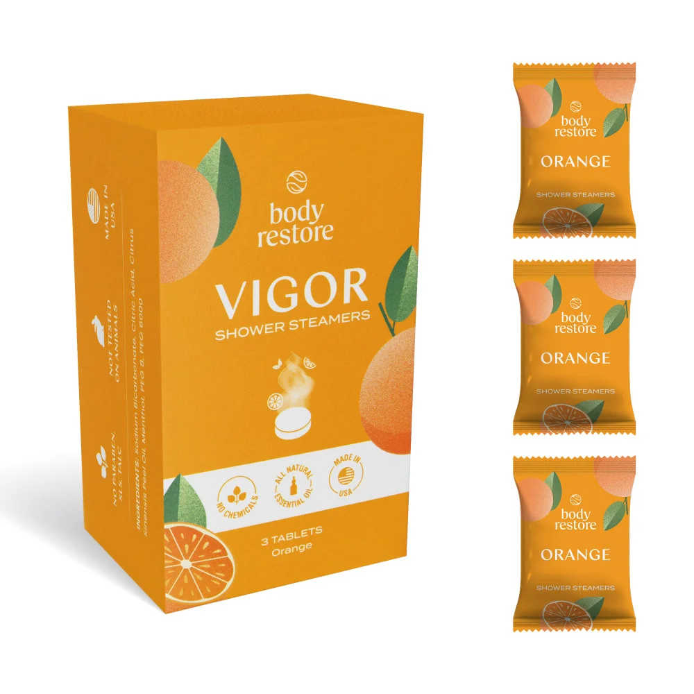 Body Restore Aromatické tablety do sprchy pomeranč 3 ks