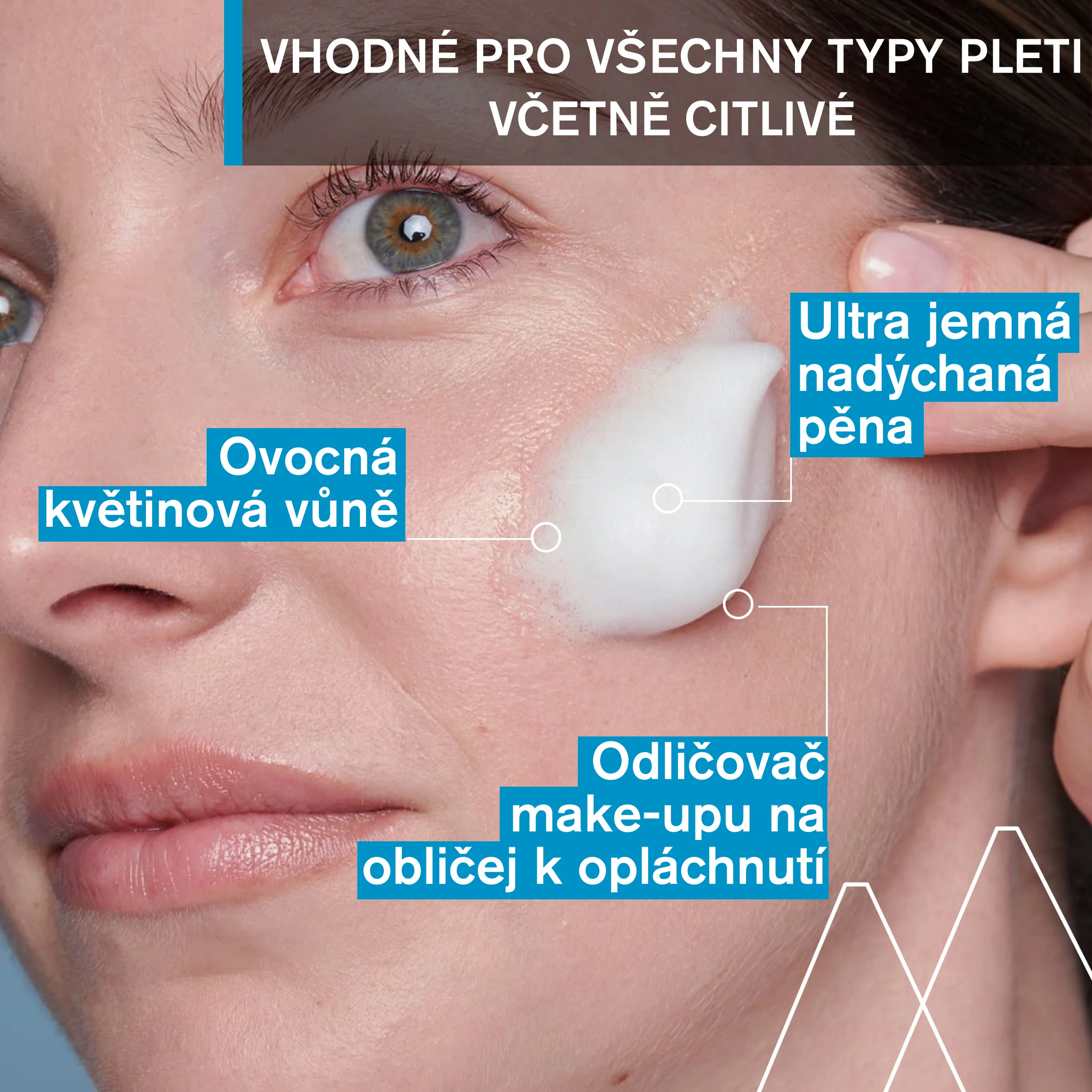Uriage Micelární odličovací pěna na oči a obličej 150 ml