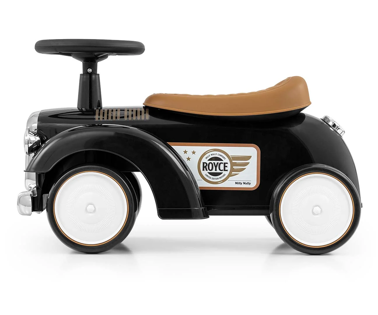 Milly Mally Dětské odrážedlo auto ROYCE – retro, černé