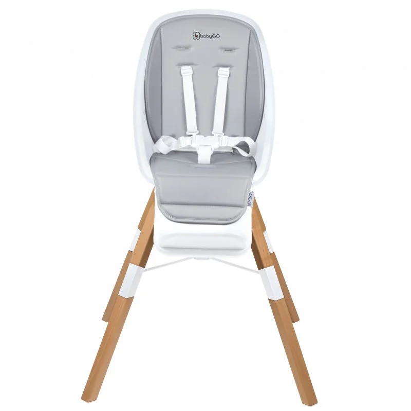 BABYGO jídelní židlička CAROU 360° White