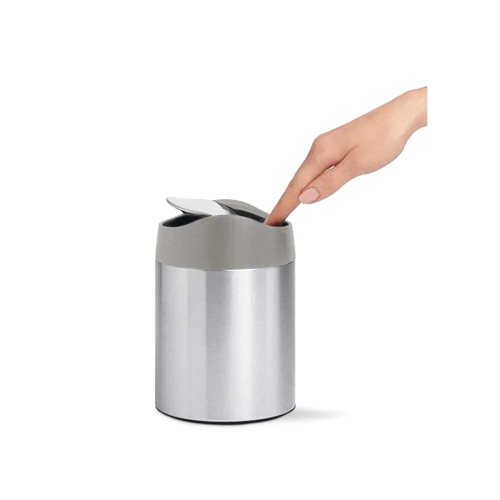 Simplehuman Mini odpadkový koš na stůl 1,5 l kartáčovaná nerez ocel