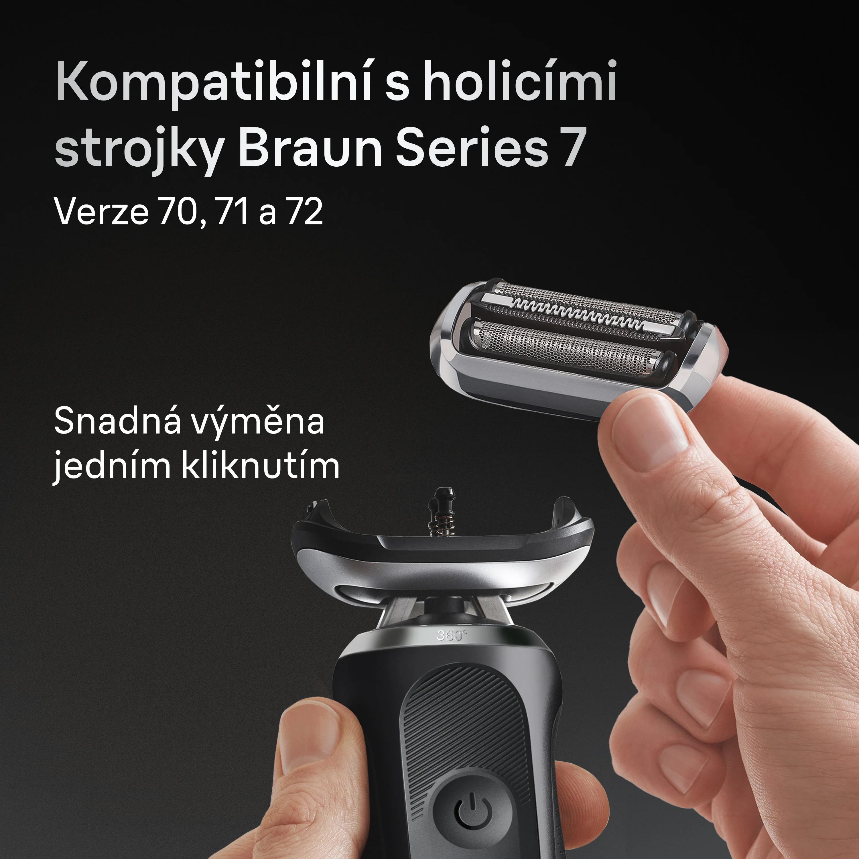 Braun Series 7 74S náhradní hlavice pro elektrický holicí strojek 1 ks