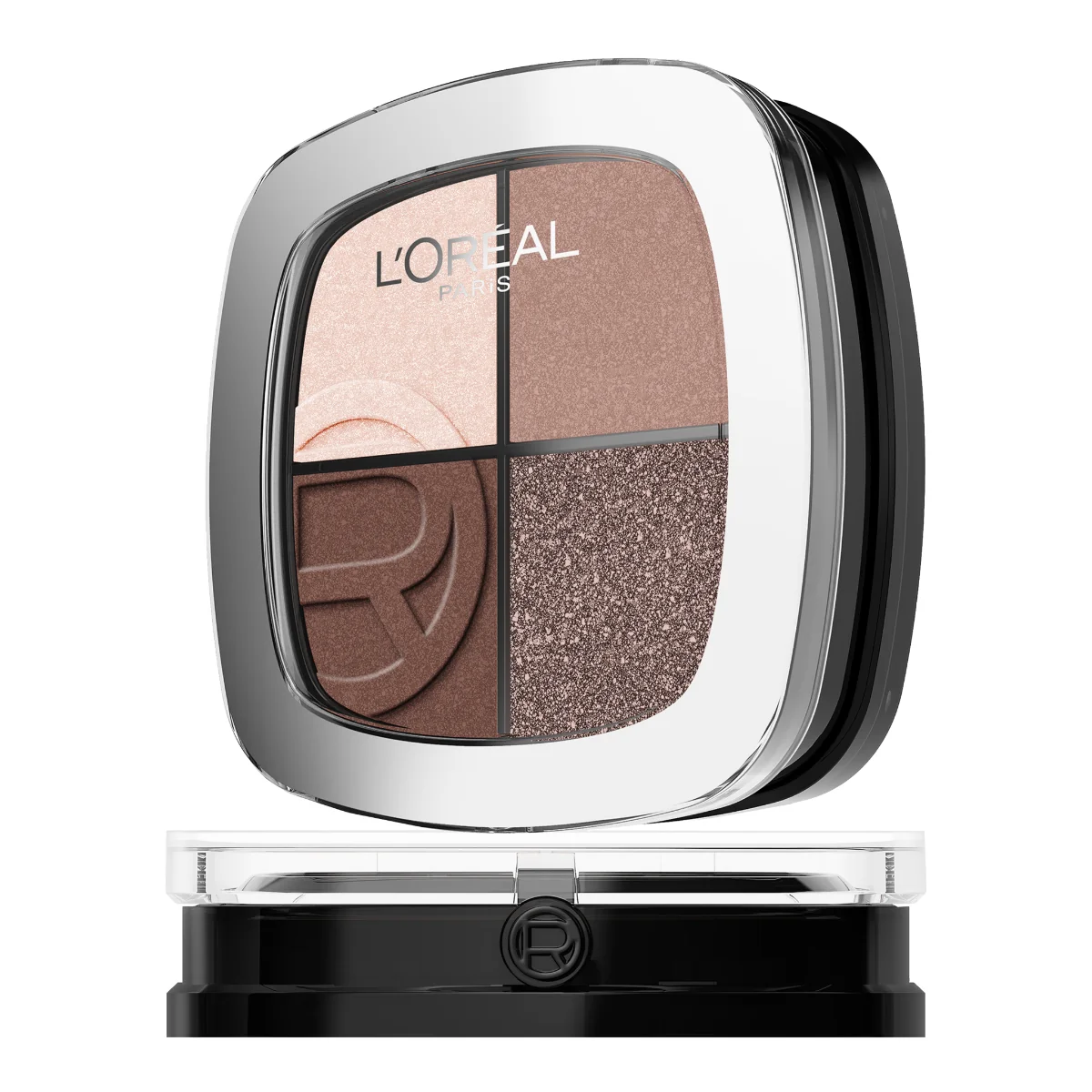 Loréal Paris Paradise Rendez-Vous Couleur Eye & Cheek Quad odstín 04 Cold Platinum multifunkční paletka na oči i tváře 1 ks