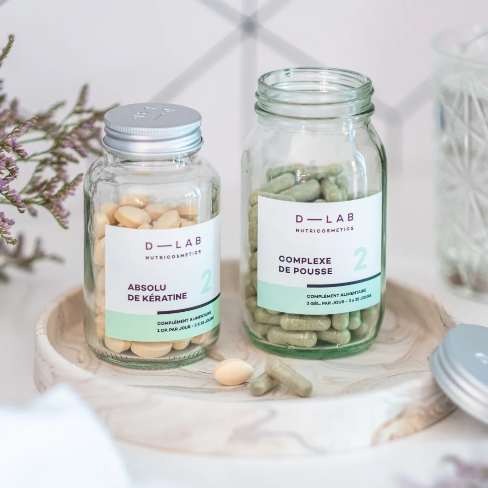 D-LAB Výživa vlasů - Keratin + Hair Growth Complex 84+168 kapslí