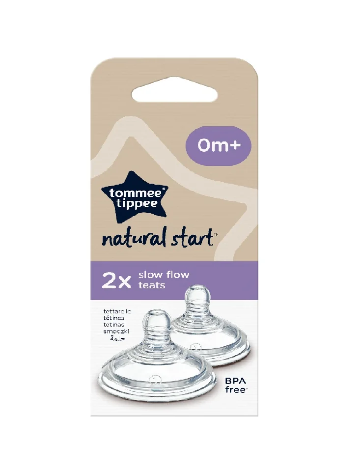 Tommee Tippee Natural Start Anti-Colic Savička na lahev Pomalý průtok 0m+ 2 ks