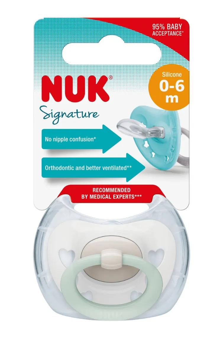 NUK Dudlík Signature 0-6m 1 ks