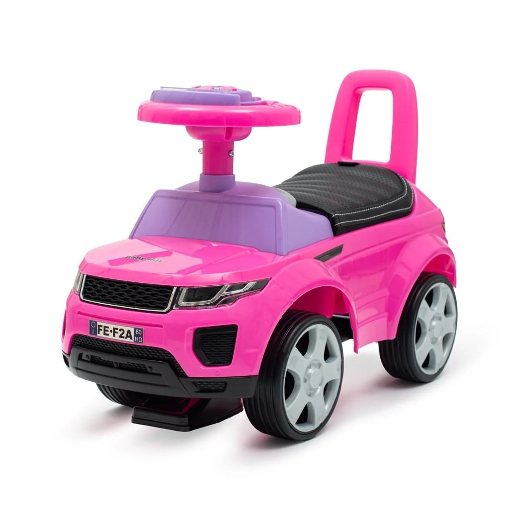 Baby Mix Dětské odrážedlo SUV  Prime růžové v kůži 
