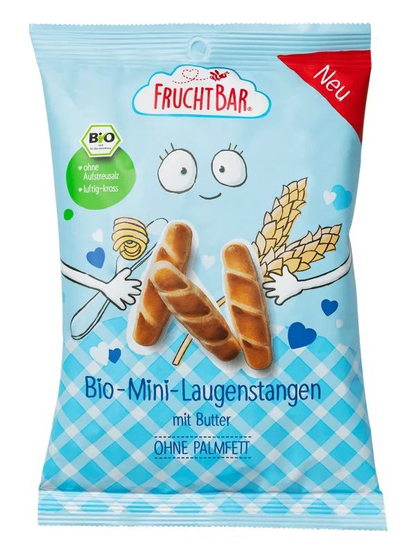 FruchtBar BIO Křupavé máslové bagetky 90 g
