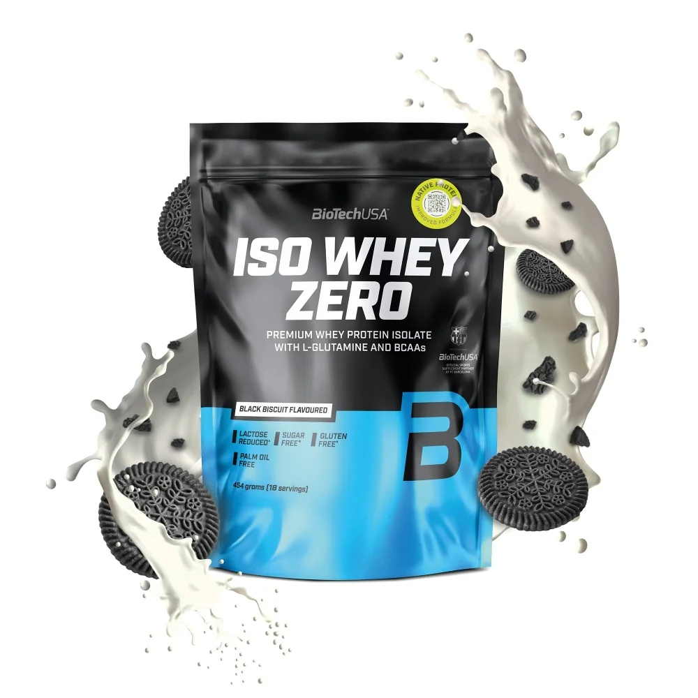 BioTech USA Iso Whey Zero black biscuit 454 g