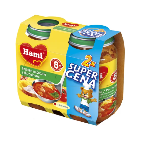 Hami polévka rajčatová s těstovinami 2x190g