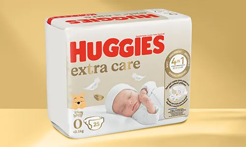 Huggies. Elite Soft jednorázové pleny.