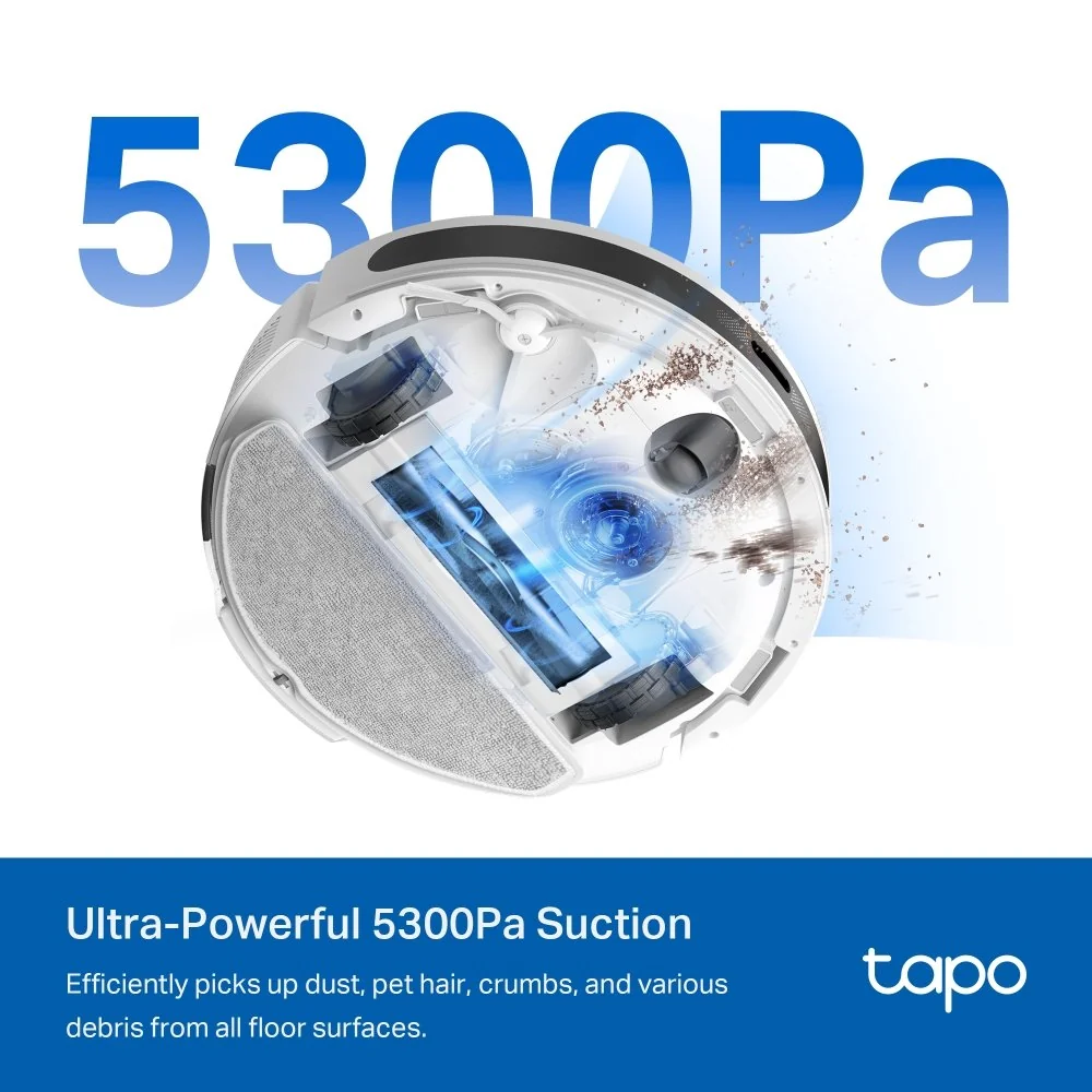 TP-Link Vysavač Tapo RV20 Max White robotický s mopem, 5300Pa, MagSlim