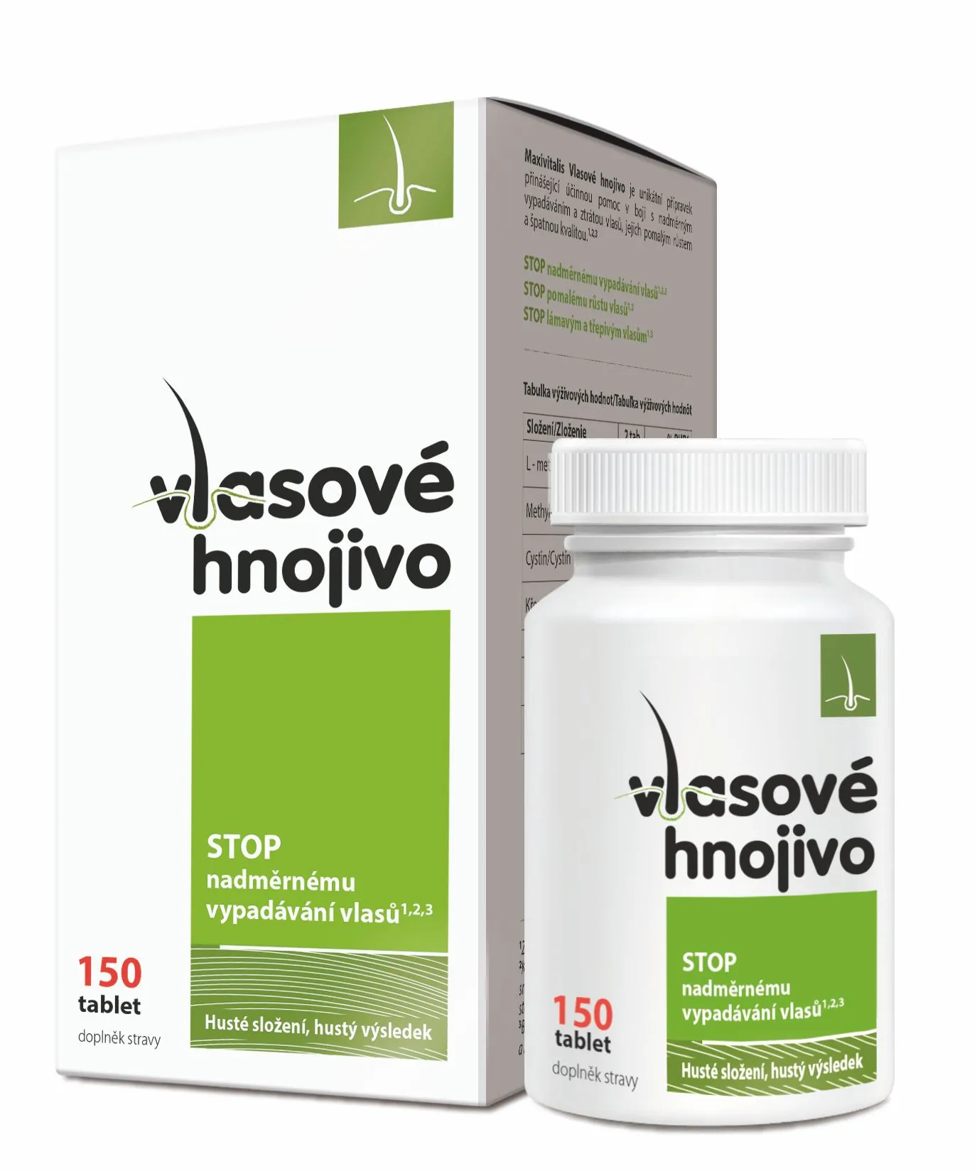 Vlasové hnojivo 150 tablet