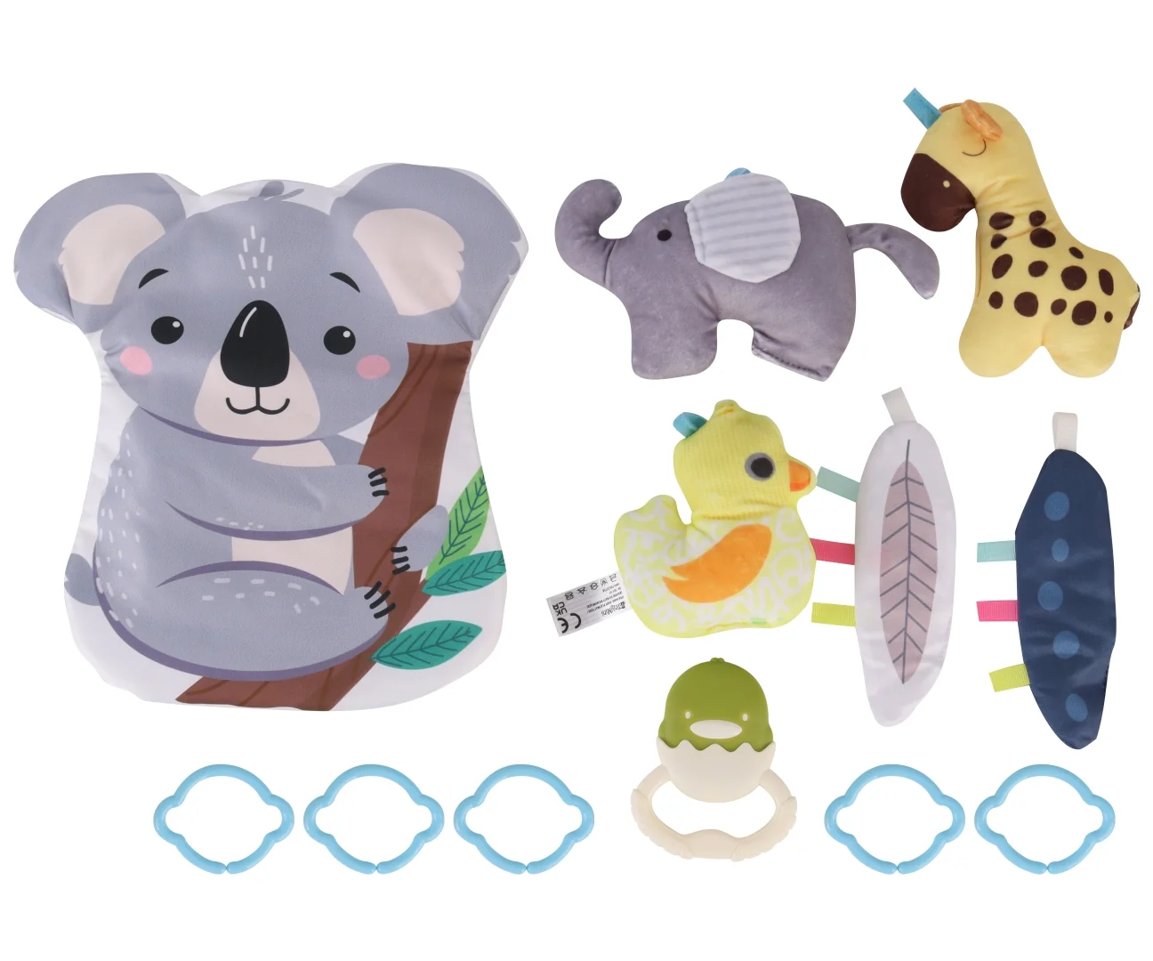 Milly Mally Dětská hrací deka TinyMini Koala s hrazdou – edukační podložka pro miminko 