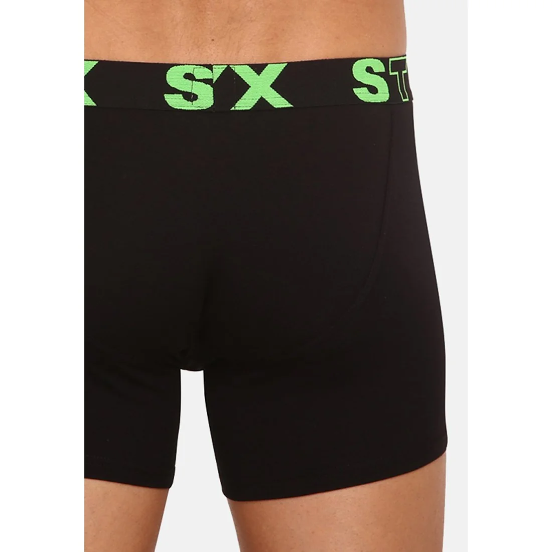 Styx Pánské boxerky long sportovní guma černé (U962) L