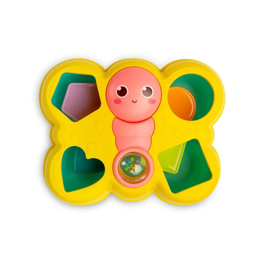 TULIMI Edukační vkládačka Motýl, Toyz, žlutá