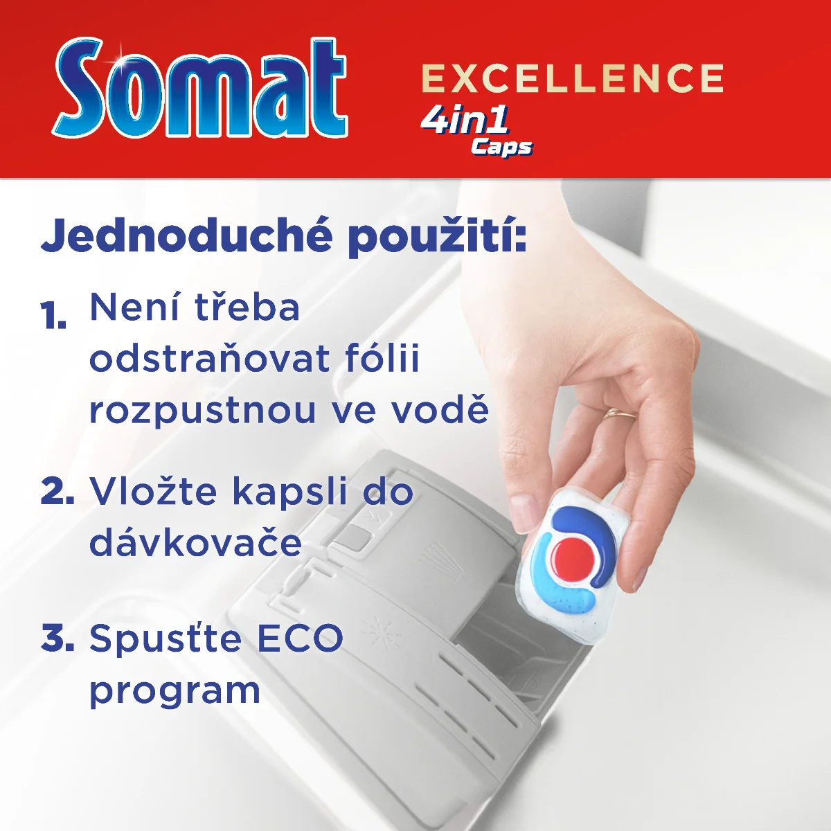 Somat Tablety do myčky Excellence 4v1 75 ks