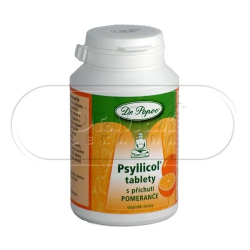 Psyllicol tablety s příchutí pomeranče 108g Dr.Popov