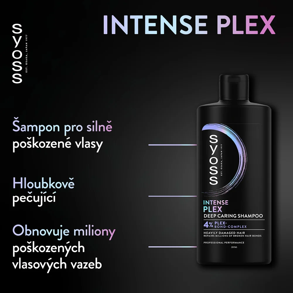 Syoss Intense Plex šampon pro silně poškozené vlasy 440 ml