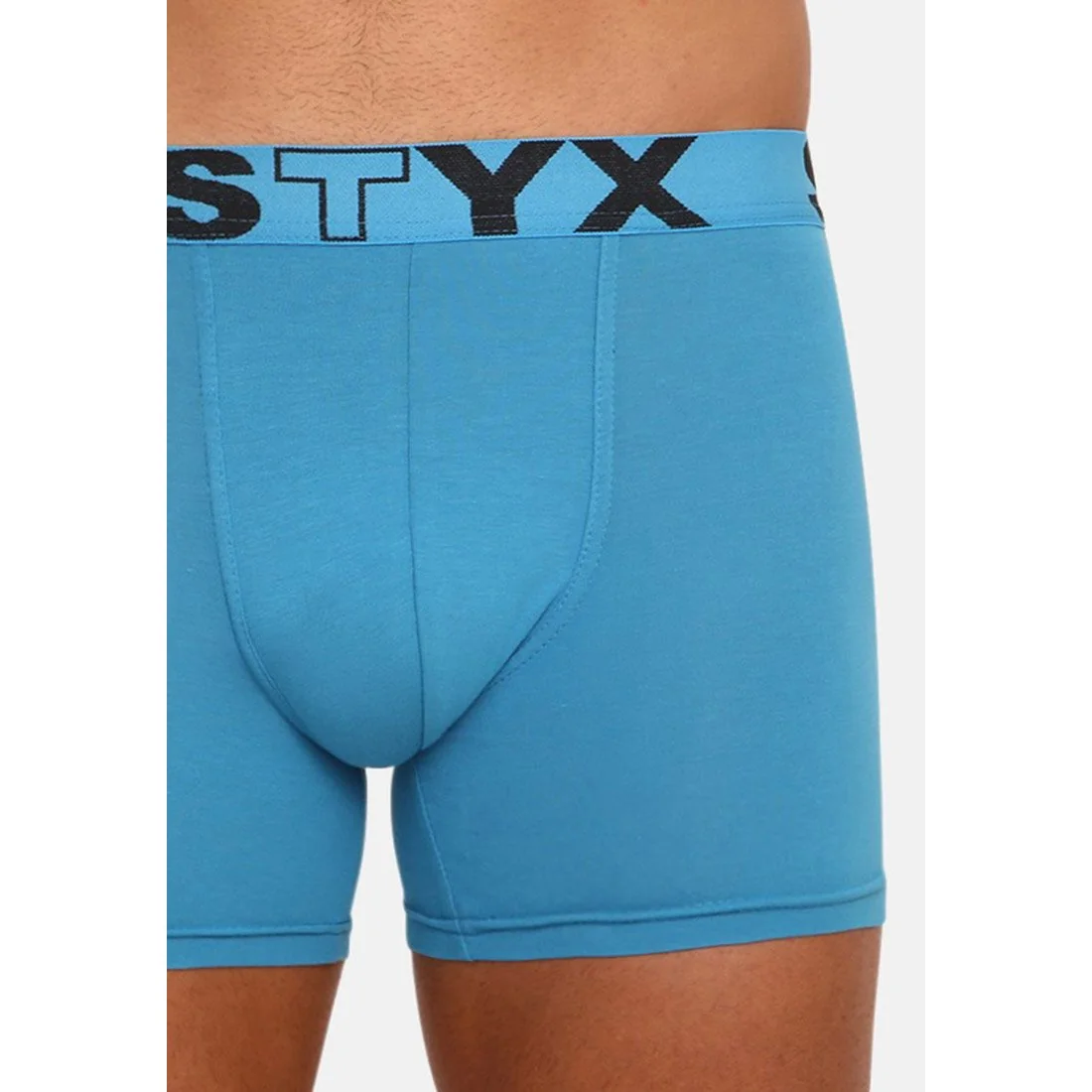 Styx 3PACK pánské boxerky long sportovní guma modré (U9676869) M