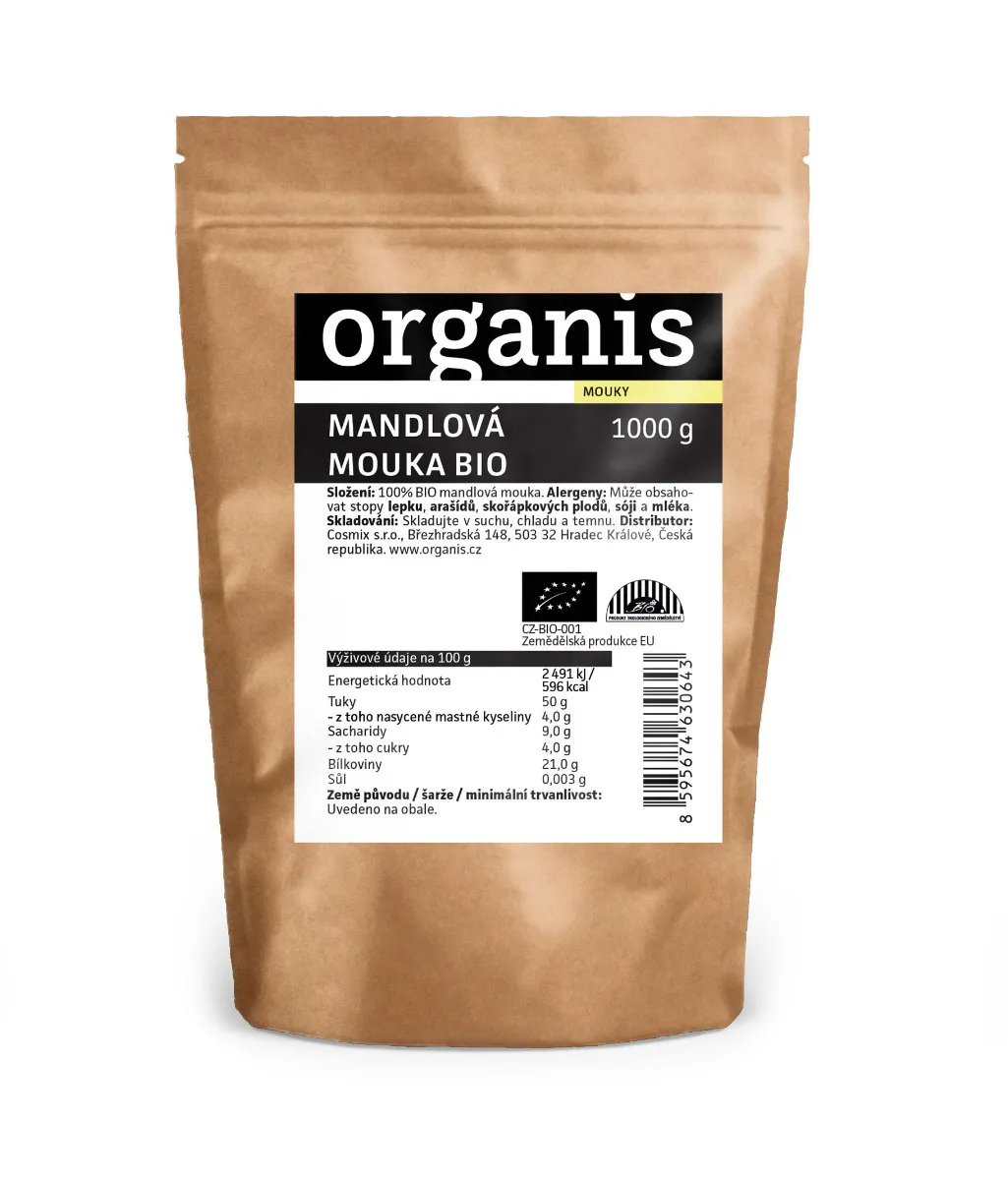 Organis Mandlová mouka BIO 1000 g