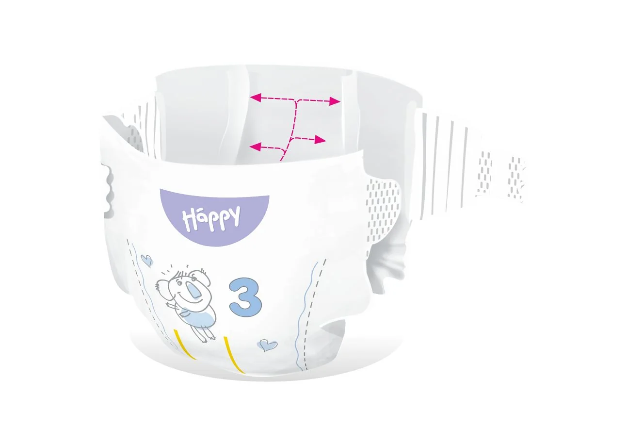 Bella Baby Happy Soft&Delicate 3 Midi 5–9 kg dětské pleny 50 ks