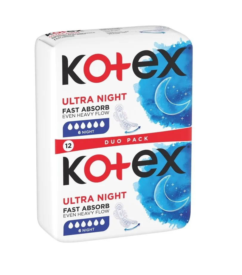 Kotex Ultra Night Duo pack 12 ks