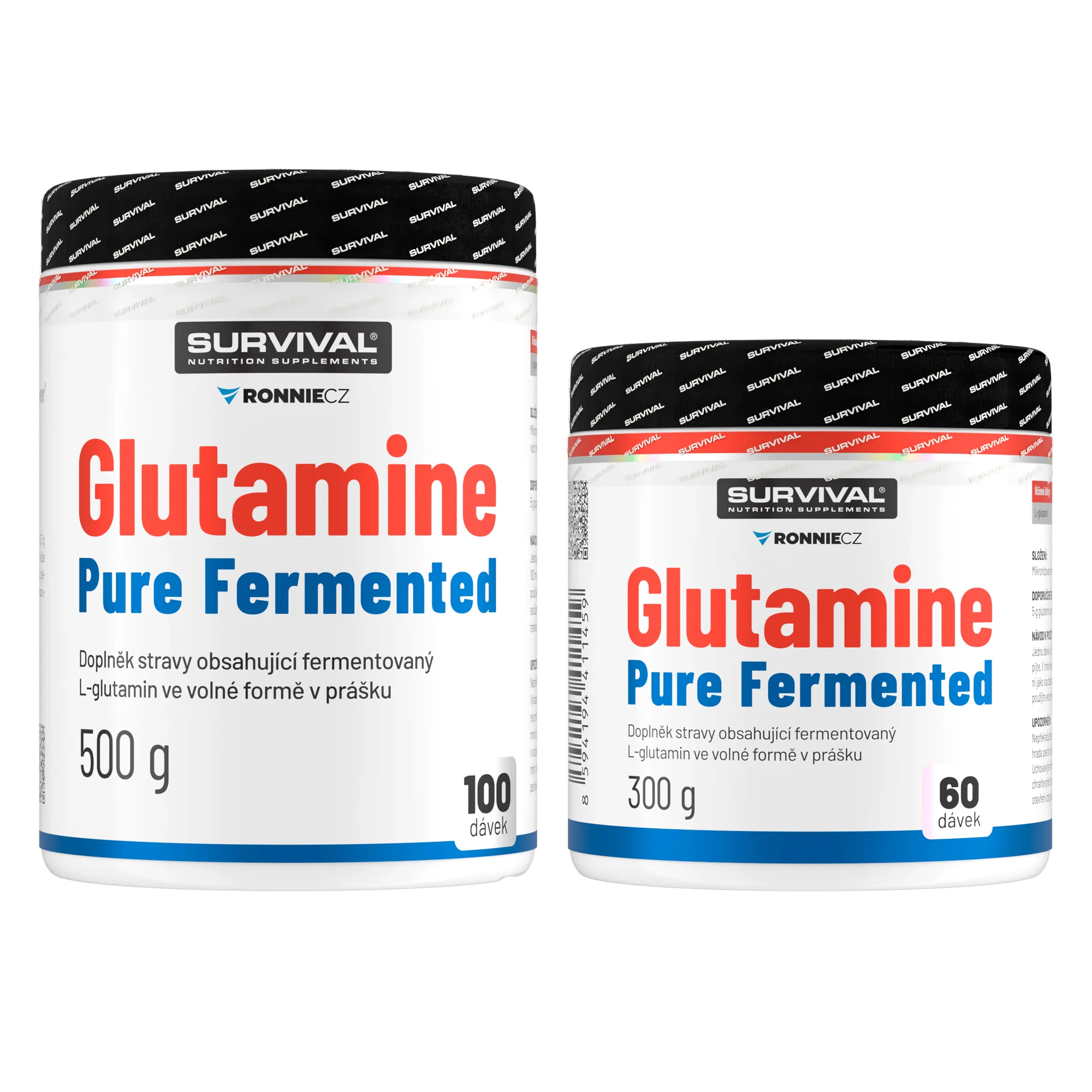 Survival Glutamine Pure Fermented AKCE 500 g + 300 g