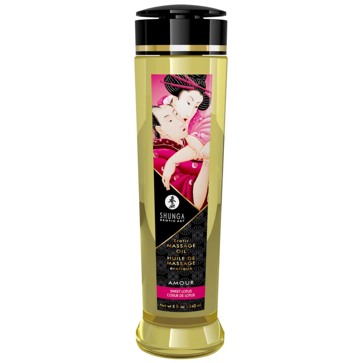 Shunga Amour masážní olej lotos (240 ml)