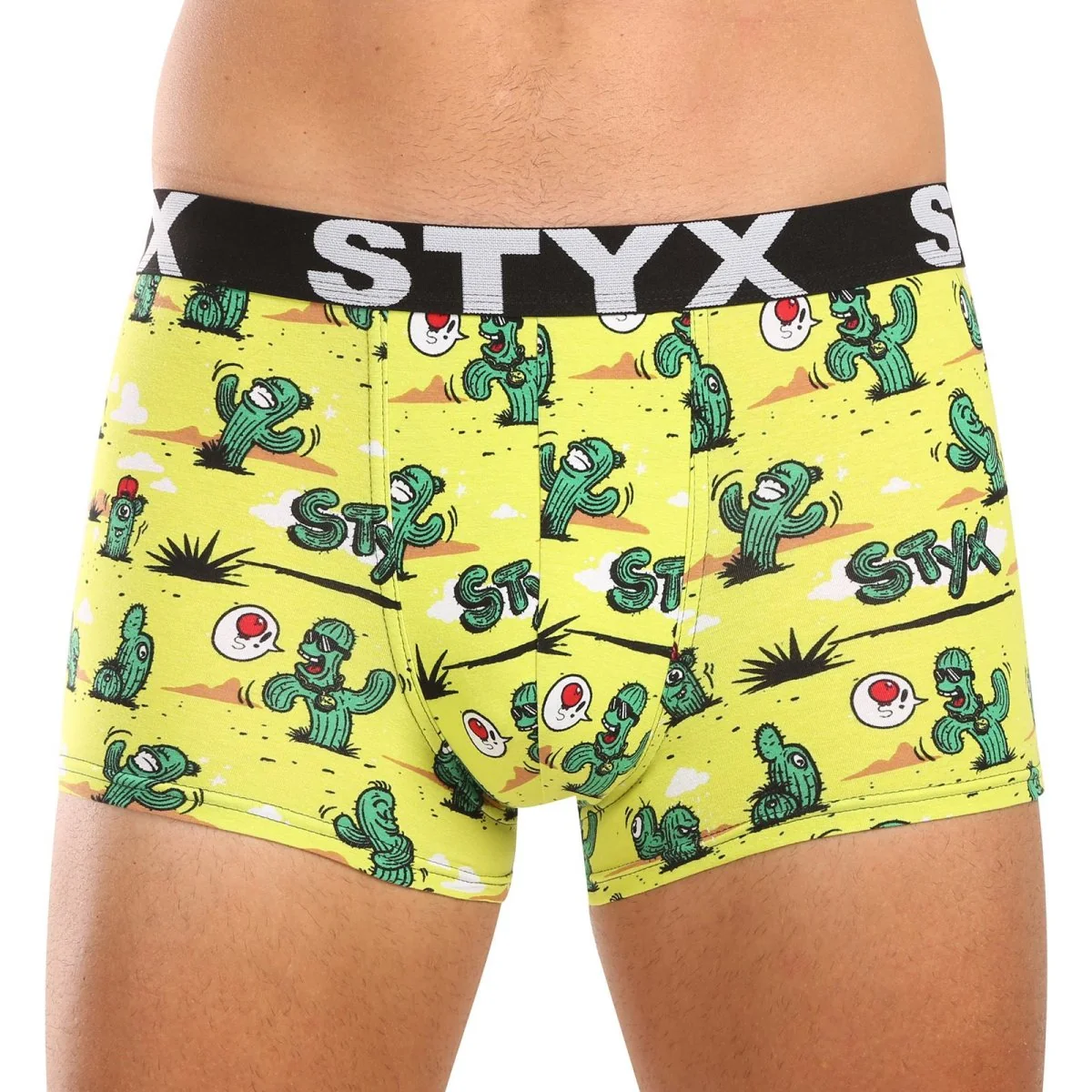 Styx 3PACK pánské boxerky art sportovní guma vícebarevné (3G13198) L