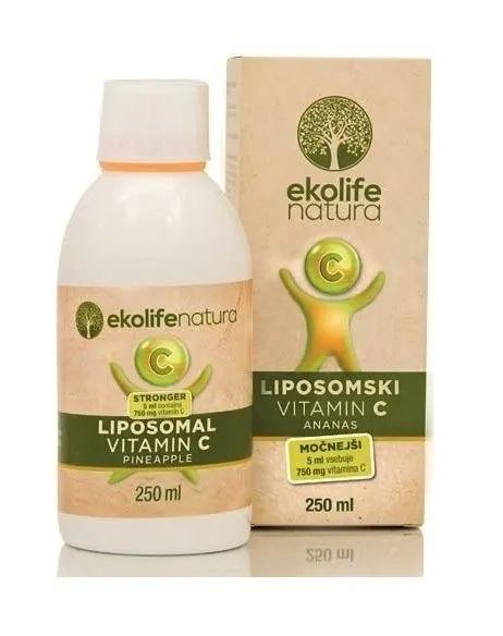 Ekolife Natura Liposomal Vitamin C STRONG 750 mg ananas