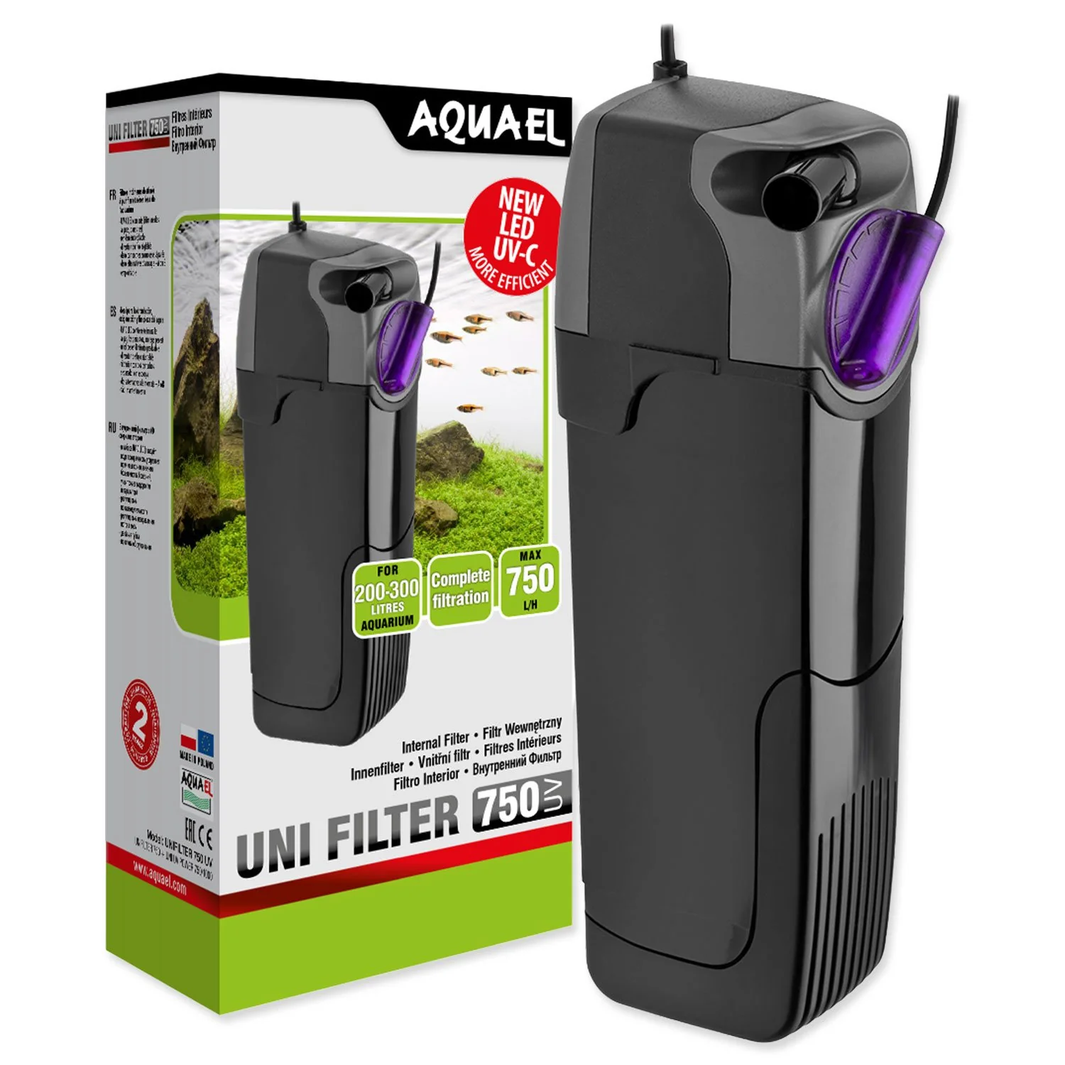 AQUAEL Filtr UNIFILTER 750 UV POWER