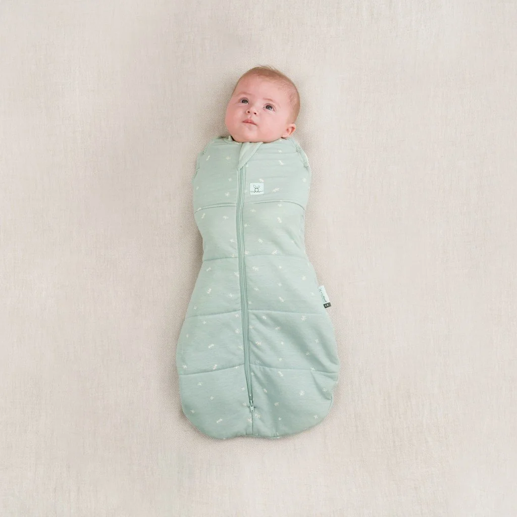 ergoPouch Zavinovačka a vak na spaní 2v1 Cocoon Sage 0-3 m, 3-6 kg, 2,5 tog