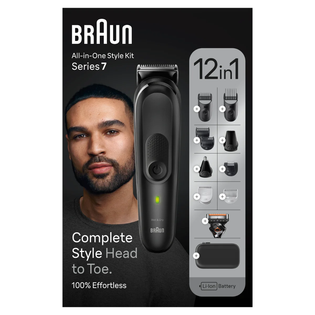 Braun Series 7 7460 zastřihovač a holicí strojek black