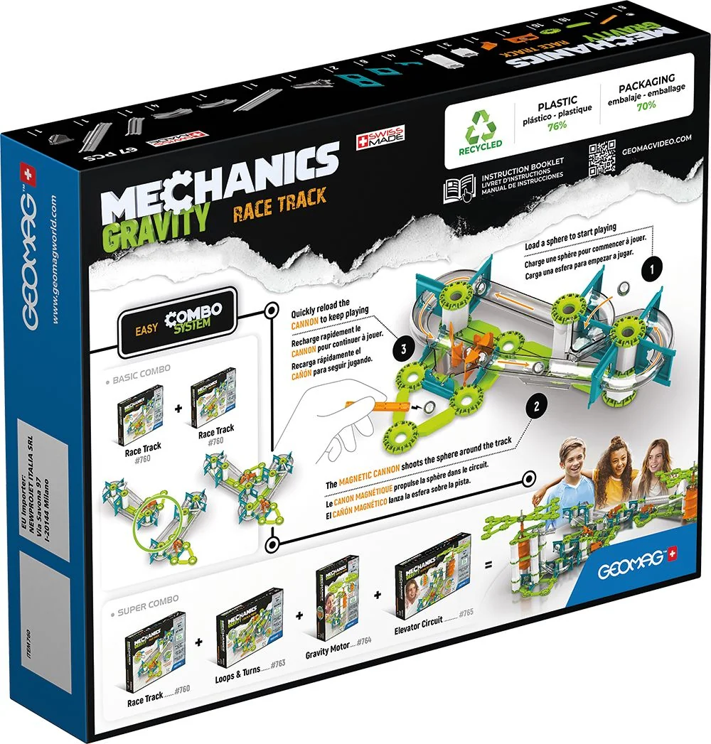 Geomag Mechanics Gravity magnetická stavebnice 67 dílků