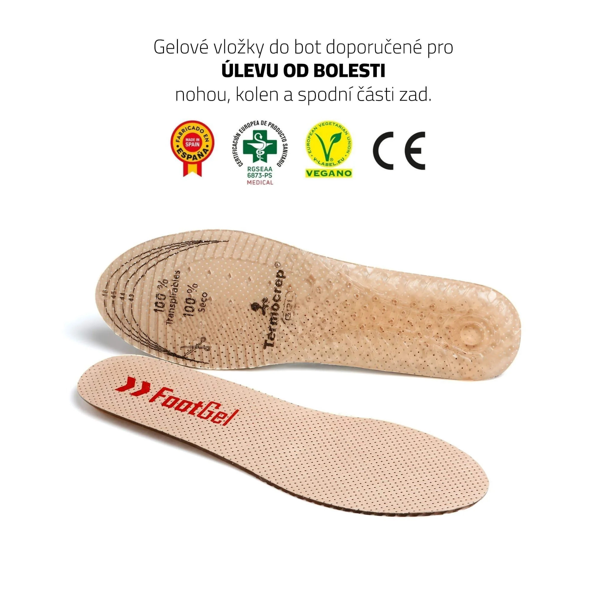 FOOTGEL Vložky do bot PROFESIONAL EU 35-38