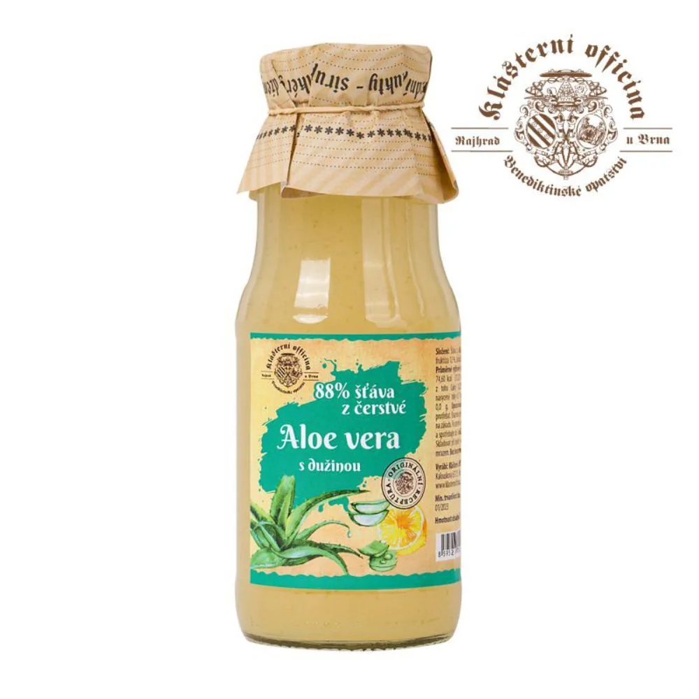 Klášterní officína Šťáva z čerstvé aloe vera s citrónem 300 g