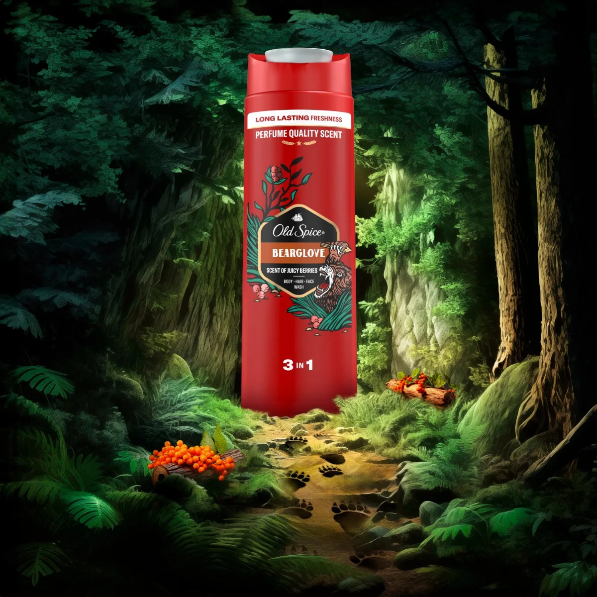 Old Spice Bearglove Pánský sprchový gel a šampon 400 ml