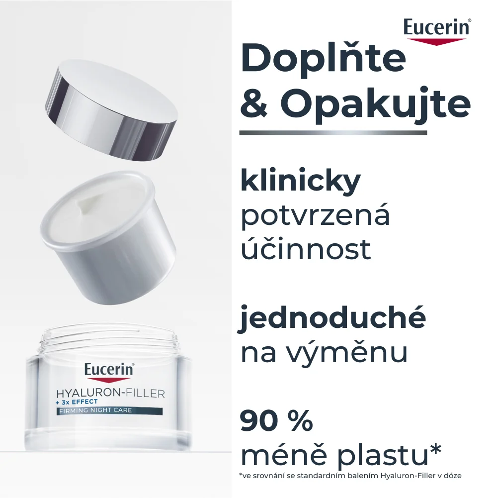 Eucerin Hyaluron-Filler + 3x Effect noční krém náhradní náplň 50 ml